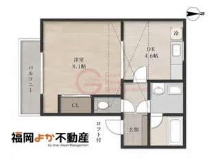 エグレット福浜【2階】の間取り