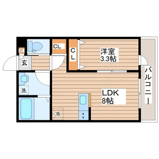 K-Maison高砂【3階】の間取り