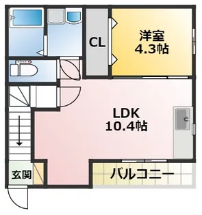 水の森ST弘法【2階】の間取り