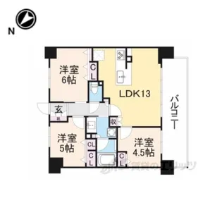プレサンスロジェ京都西大路【2階】の間取り