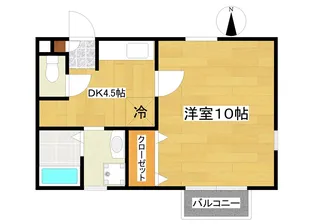 チェリス南明館II【1階】の間取り