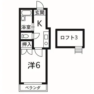 ユニテック春日【1階】の間取り