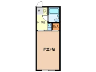ハイユニK1【1階】の間取り