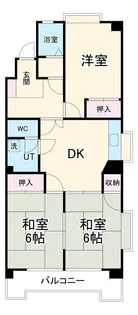 グリーンヒルズ猪子石【1階】の間取り