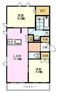 アーバンパレス北町【2階】の間取り