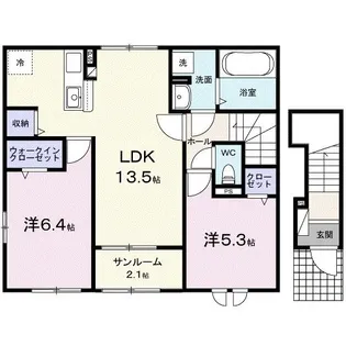 プラーム小諸 II【2階】の間取り