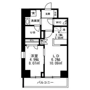 SUNRISE上池袋【8階】の間取り
