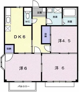 エリール岡本 11号【2階】の間取り