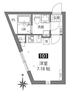 アザレア板橋【1階】の間取り