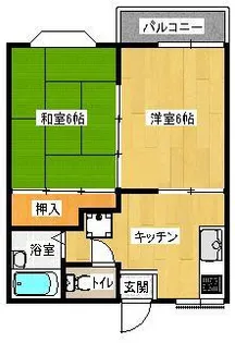 メゾンパークス【1階】の間取り