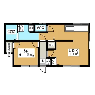コスモマテリア五番館【1階】の間取り