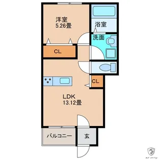 マノワール穂並【1階】の間取り