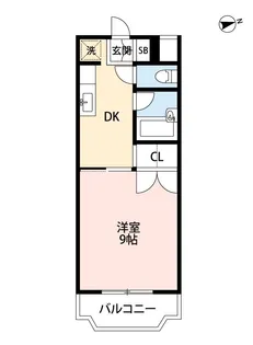 フェリーチェカーサ島崎【3階】の間取り