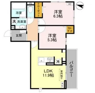 アメニティ美南東【3階】の間取り