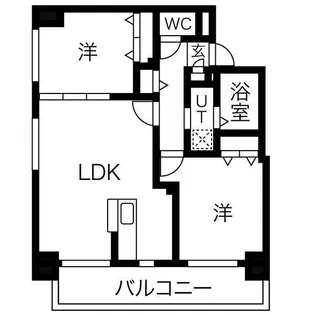 ハーモニーコート東札幌【10階】の間取り