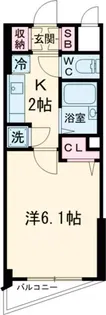 トーシンフェニックス都立大学【4階】の間取り