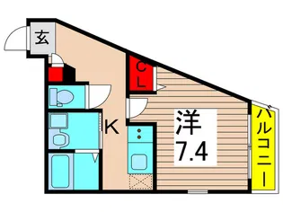 島根グリ-ンフォレスト【4階】の間取り