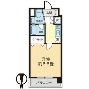 ベルファース目黒東山【7階】の間取り
