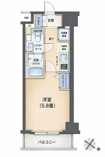 ソラステージ横浜白楽【2階】の間取り