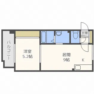 クロックス菊水【2階】の間取り