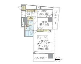 Brillia Tower 池袋【14階】の間取り