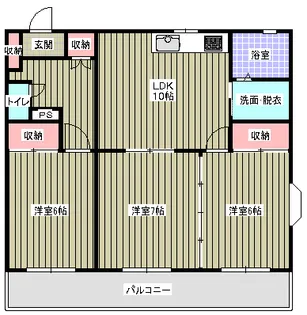 ロイヤルプラザ高田【1階】の間取り