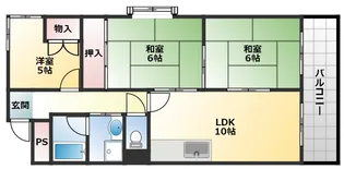 シャトーシュベルグ【2階】の間取り