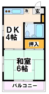クレスト府中【4階】の間取り