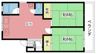 翠光ハイツ【4階】の間取り