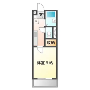 マインメイツマンション【2階】の間取り