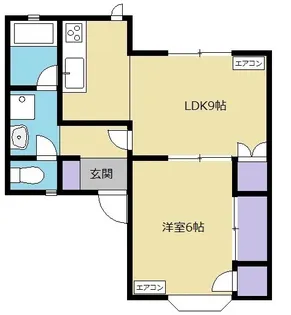 オークハイツ【1階】の間取り