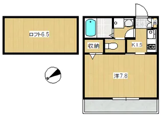 ボヌール【2階】の間取り