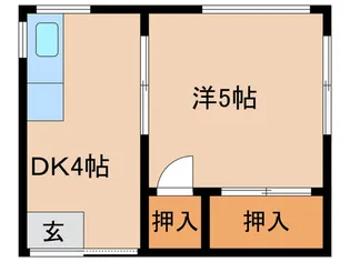 関アパートI【2階】の間取り