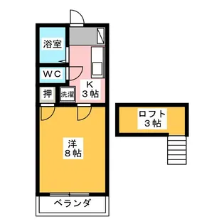 プロヴァンス【2階】の間取り