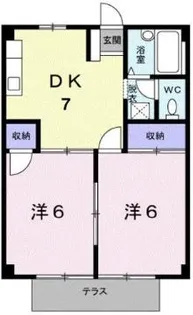 シティハイツ高橋【1階】の間取り