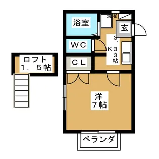 レジデンス越後II【1階】の間取り