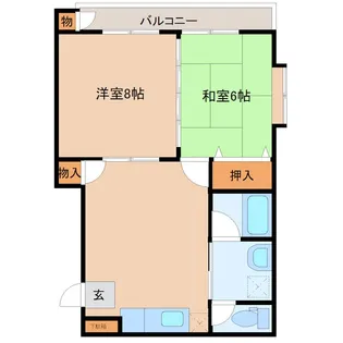 メゾン柿ノ木【2階】の間取り