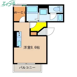スタブリテラス桑名【1階】の間取り