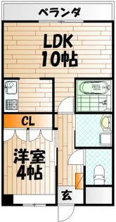 COUNTORY HOUSE YOSHIHO【1階】の間取り