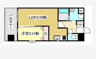 クオリアけやき通り【10階】の間取り