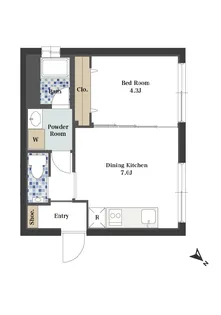KAWAII SH (カワイイ エスエイチ)【1階】の間取り