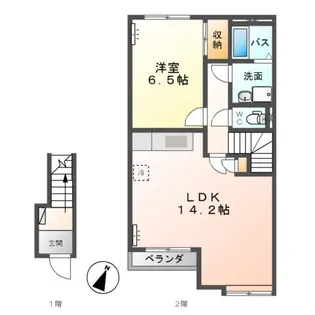 ブレス・コート【2階】の間取り
