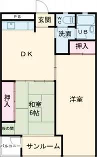 常磐第2ビル【7階】の間取り