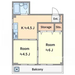 小田木ビル【3階】の間取り
