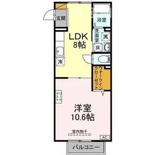 リシアンサス・ガーデンC【2階】の間取り