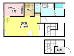 cocoro (ココロ)【2階】の間取り