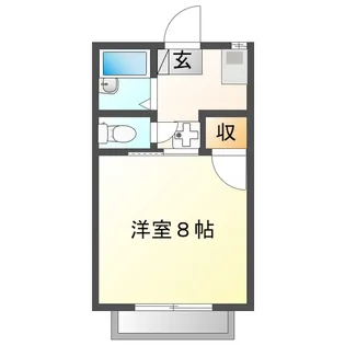 コーポDOHI A【1階】の間取り