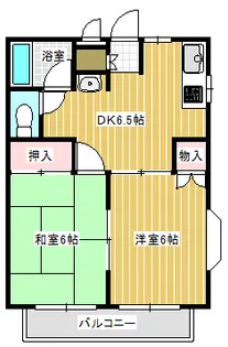 ハイデンス山の寺1【2階】の間取り
