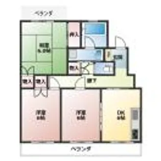 THE FK GARDEN【4階】の間取り