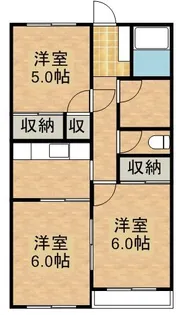 グリーンハイツ小山【1階】の間取り